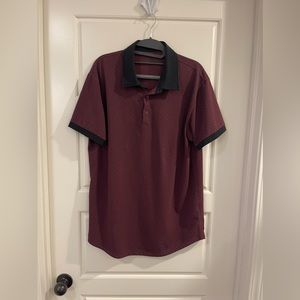 Bylt Basics Polka, Dot, Polo, red/black, men’s, M